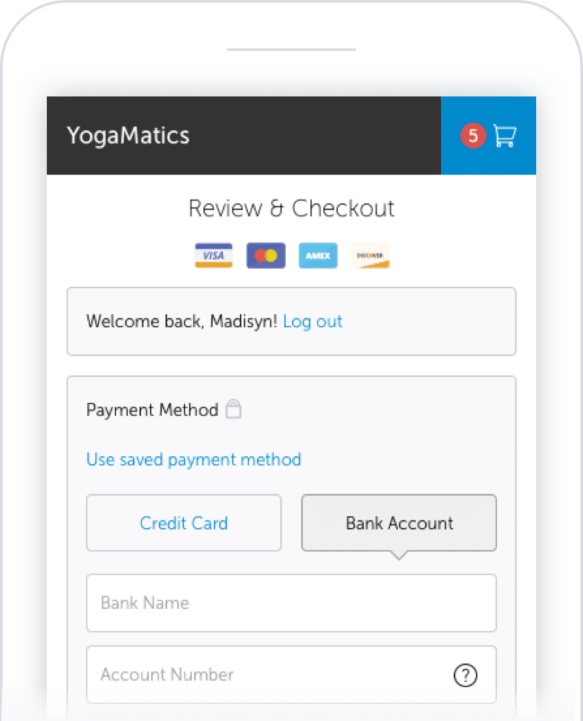 flexible payment options screen